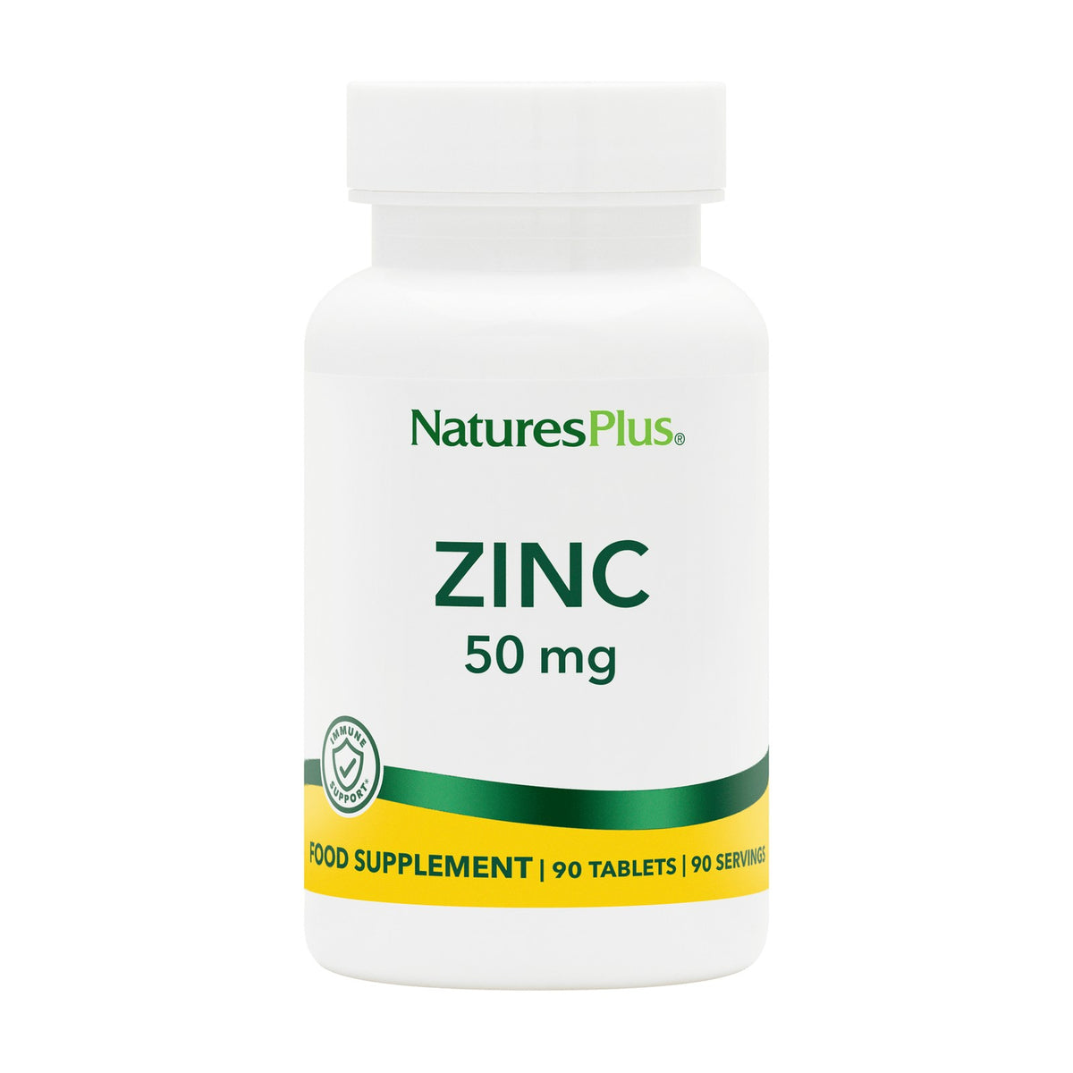 Nature's Plus Zinc 50 mg (90 tabs) pack