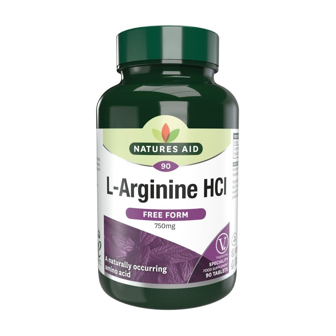Natures Aid L-Arginine HCl 750mg (90 tablets)