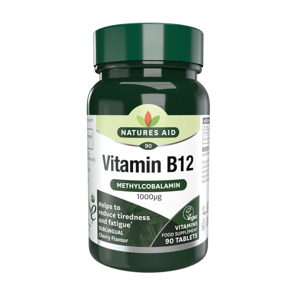 Natures Aid Vitamin B12 Methylcobalamin 1000mcg Sublingual (90 tablets)