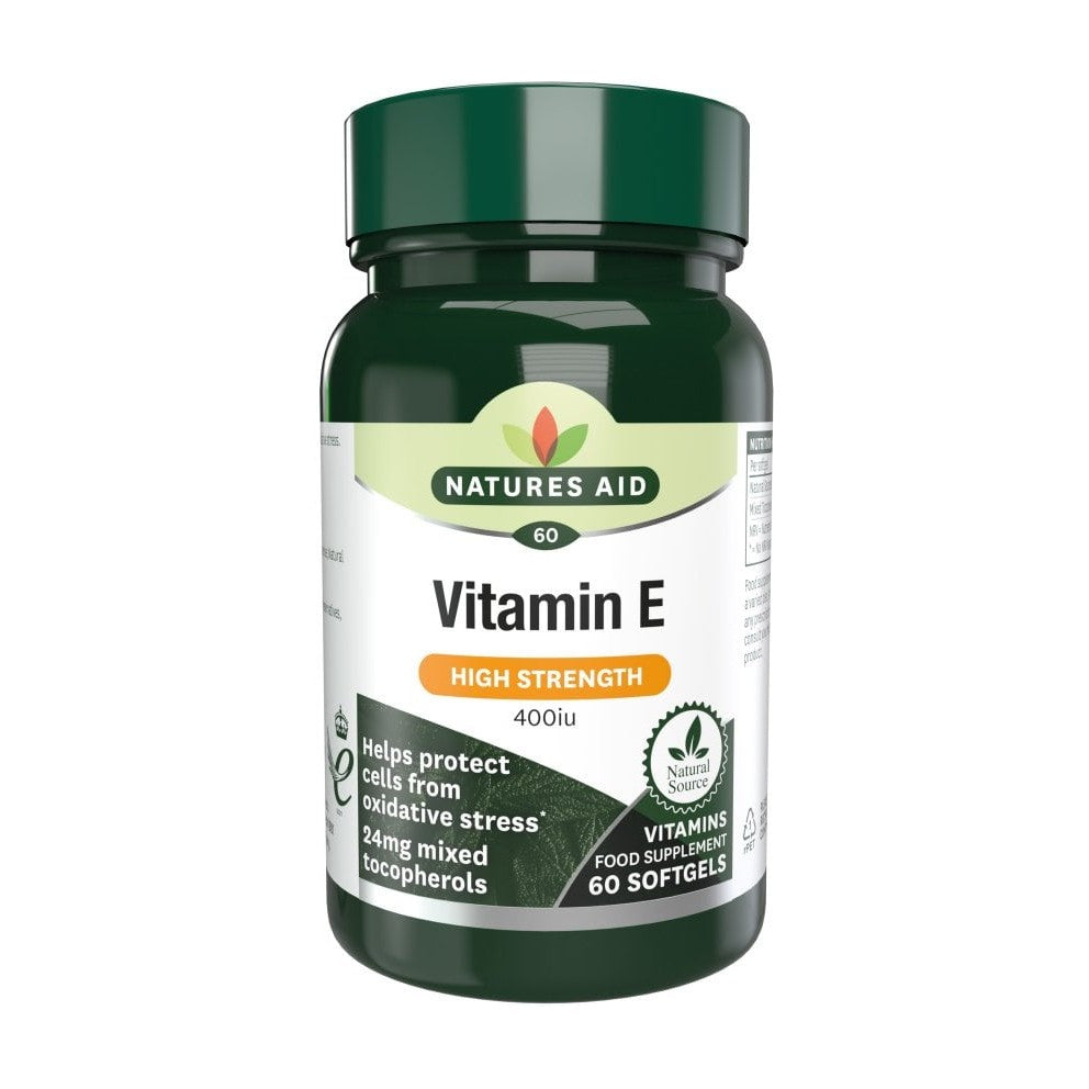 Natures Aid Vitamin E 400iu (60 softgels)