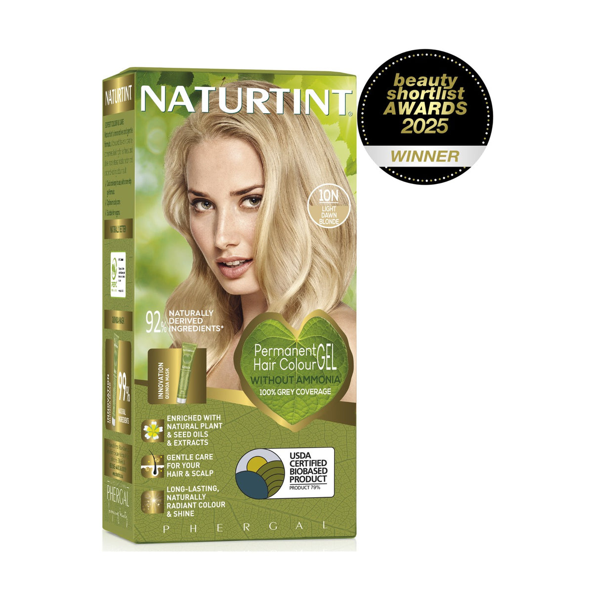 Naturtint Permanent Hair Colour Gel 10N Light Dawn Blonde 170ml pack