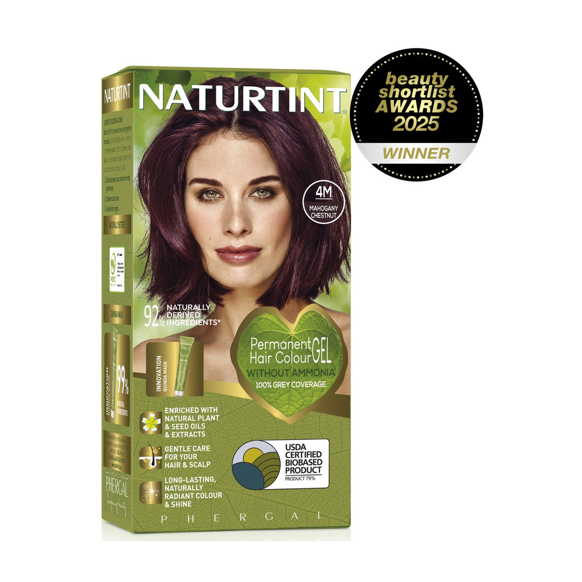 Naturtint Permanent Hair Colour Gel 4M Mahogany Chestnut 170ml pack