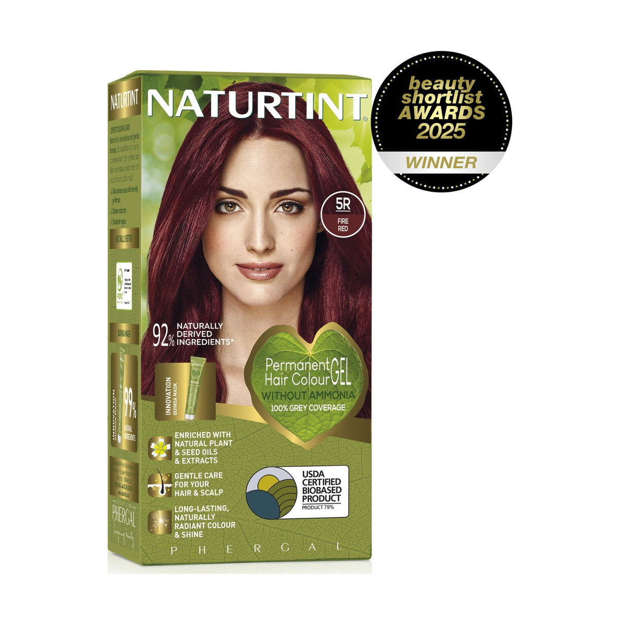 Naturtint Permanent Hair Colour Gel 5R Fire Red 170ml pack