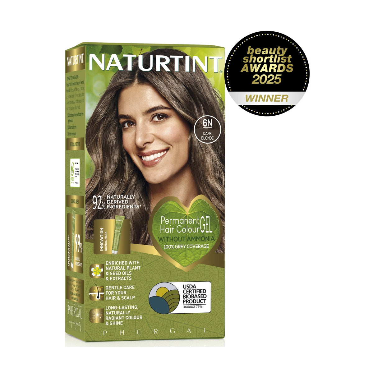 Naturtint Permanent Hair Colour Gel 6N Dark Blonde 170ml pack
