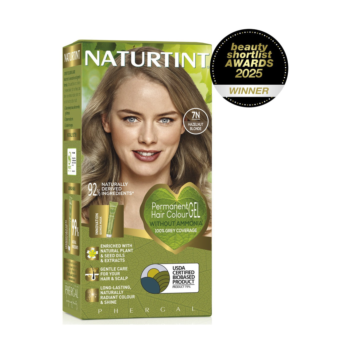 Naturtint Permanent Hair Colour Gel 7N Hazelnut Blonde 170ml pack