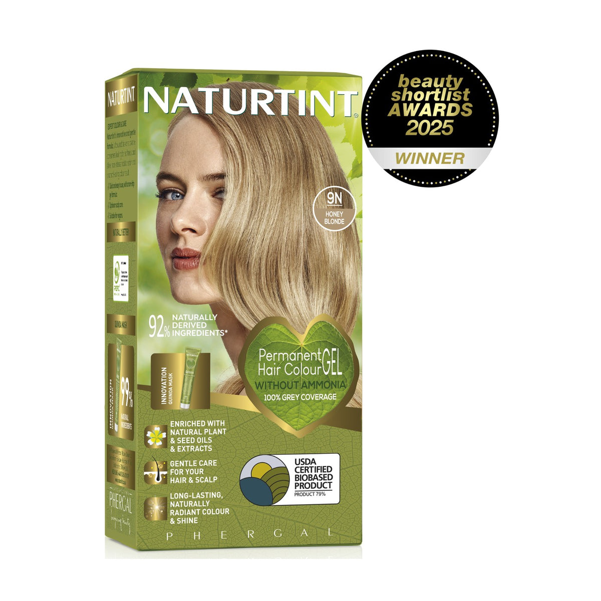 Naturtint Permanent Hair Colour Gel 9N Honey Blonde 170ml pack