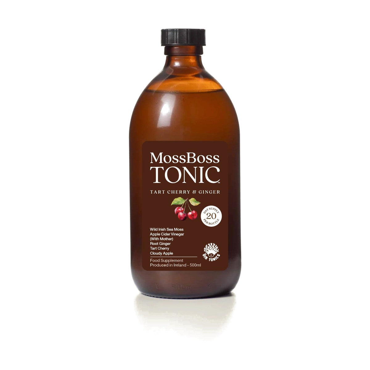 Óir Tonics Moss Boss Tonic Tart Cherry & Ginger (500ml) pack