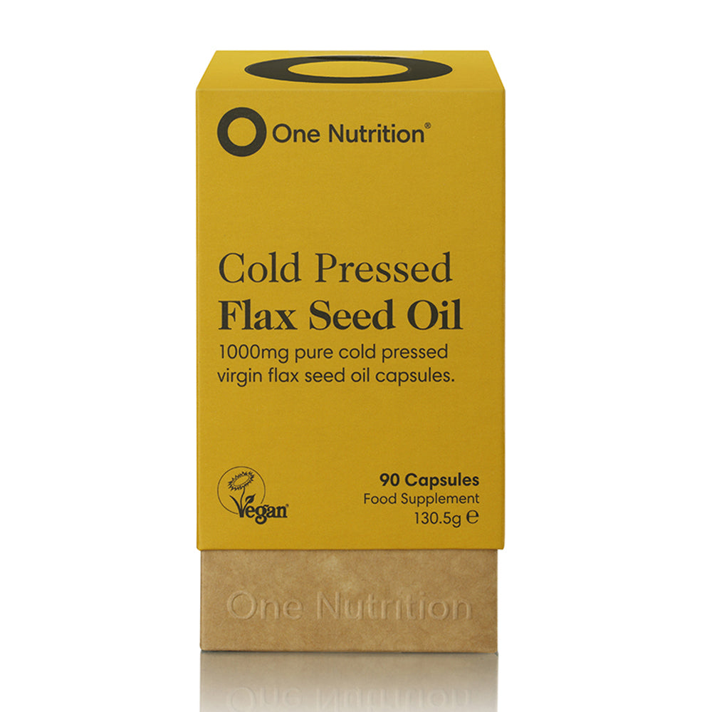 One Nutrition Cold Pressed Flax Seed Oil (90 Capsules)
