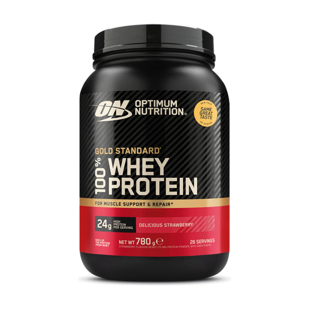 Optimum Nutrition — Gold Standard 100% Whey Delicious Strawberry (780g)