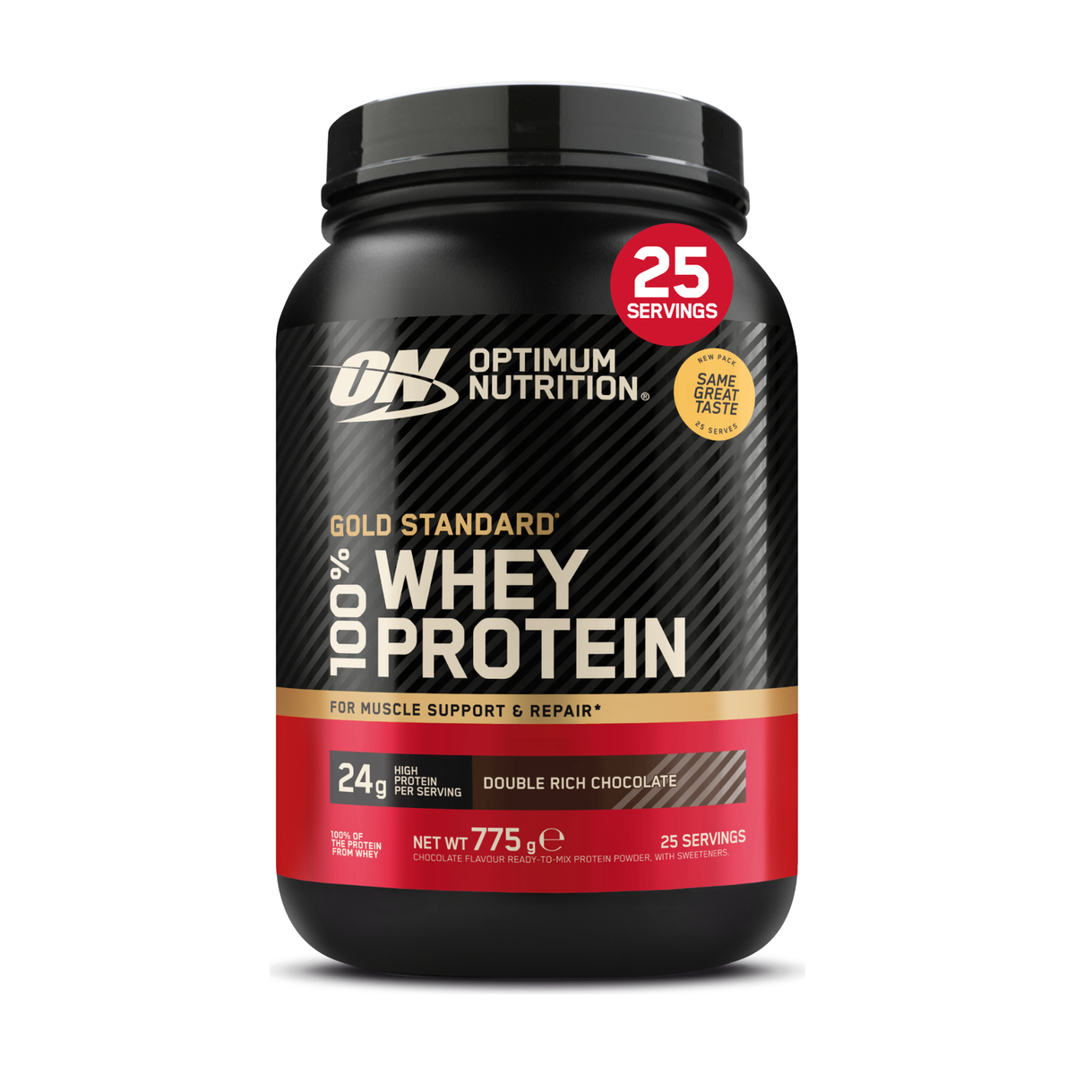Optimum Nutrition — Gold Standard 100% Whey Double Rich Chocolate (775g)
