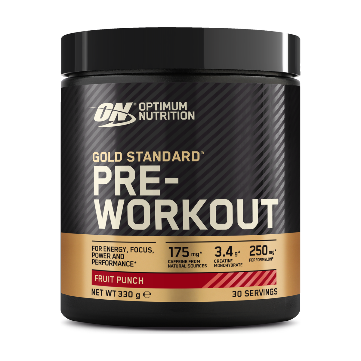 Optimum Nutrition — Gold Standard Pre-Workout Fruit Punch (330g)