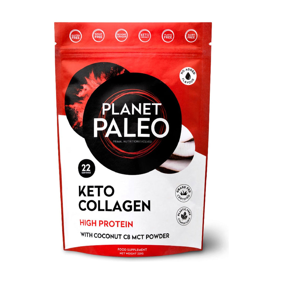 Planet Paleo Keto Collagen (220g) pack