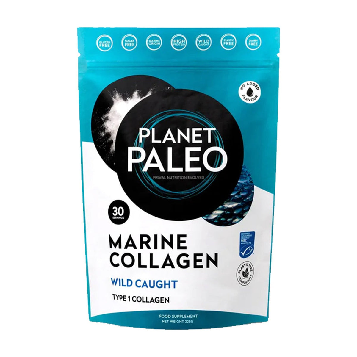 Planet Paleo Marine Collagen (225g) pack