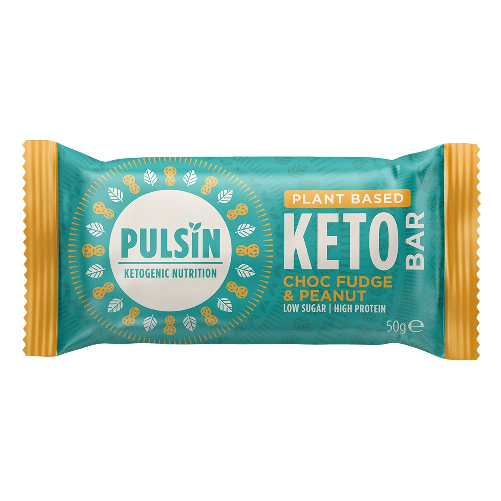 Pulsin — Choc Fudge & Peanut Keto Bar (50g)