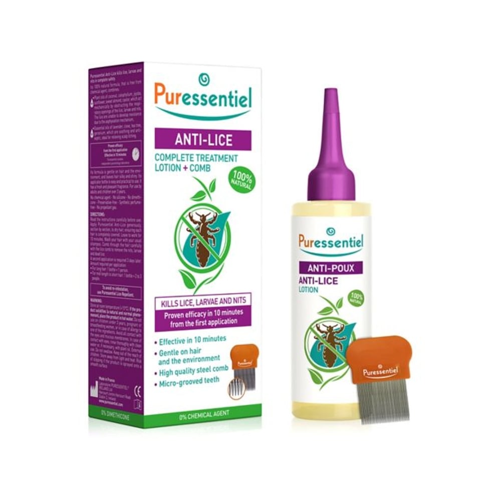 Puressentiel — Anti-Lice Complete Treatment Lotion & Comb (100ml)