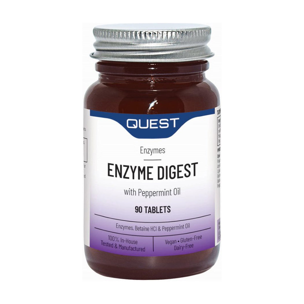 Quest Enzyme Digest with Peppermint Oil (90 tablets) pack
