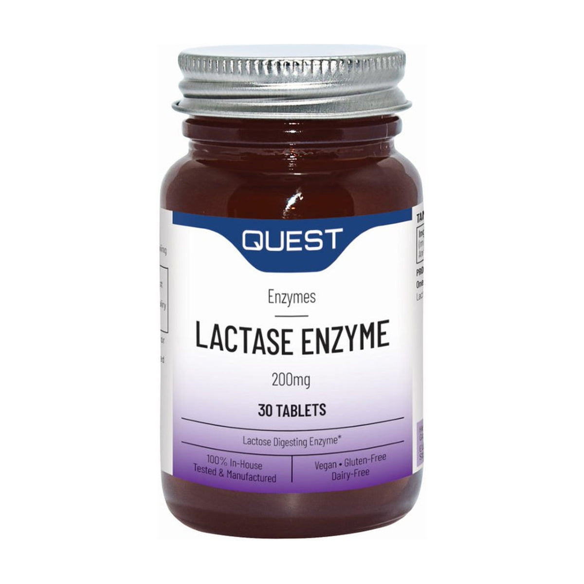 Quest Lactase Enzyme 200mg (30 tablets) pack