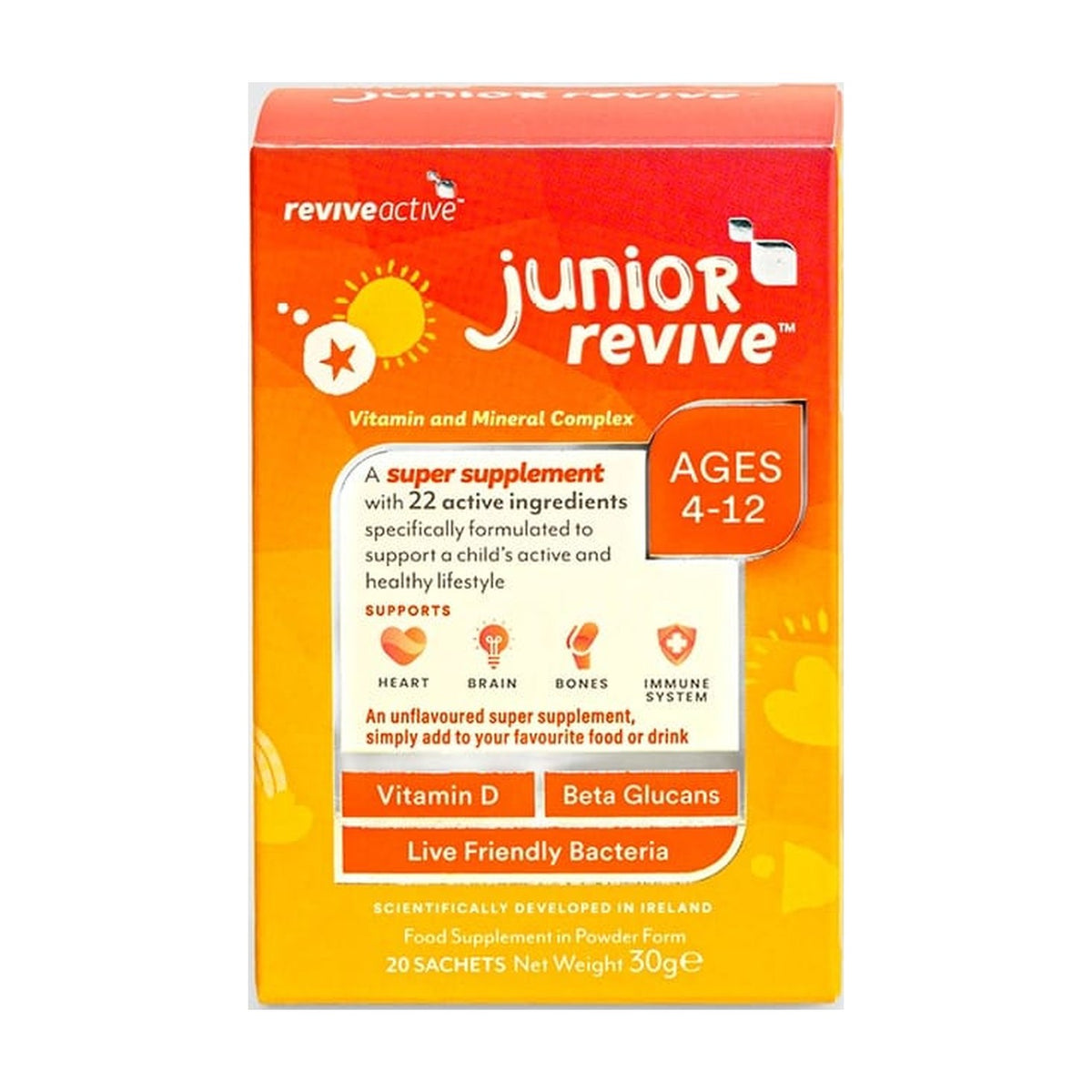 Revive Active - Junior Revive (20 sachets) pack front