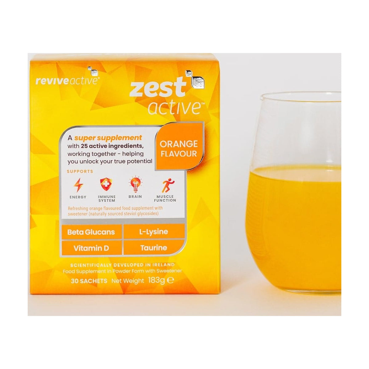 Revive Active - Zest Active (30 sachets) pack front