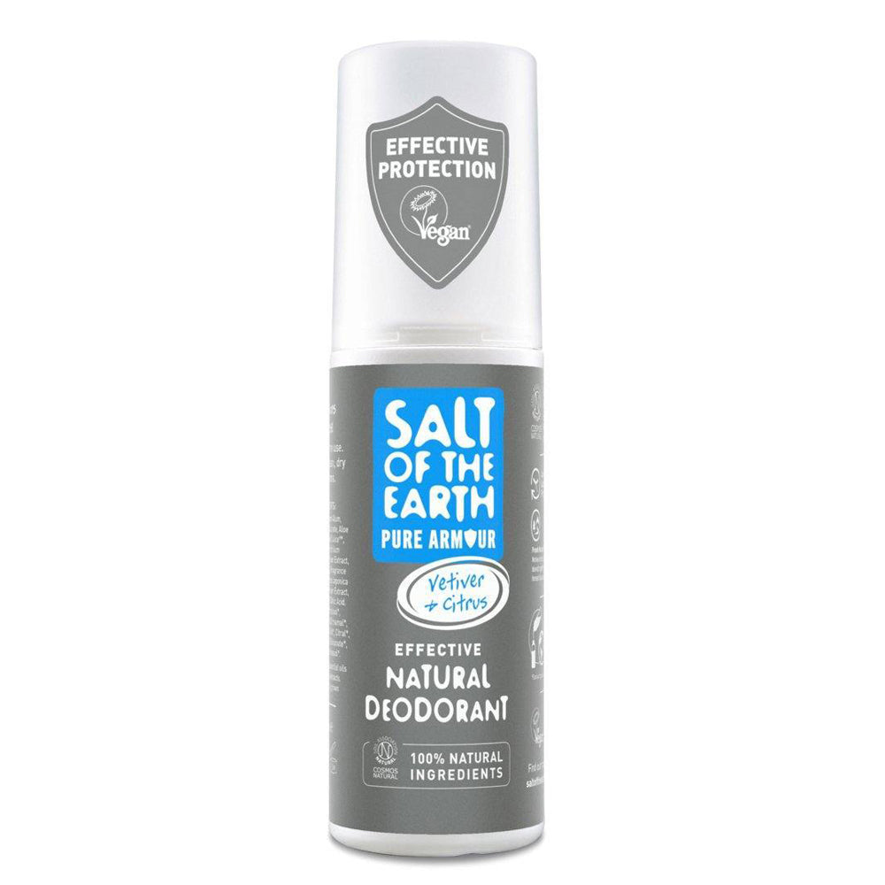 Salt of the Earth — Pure Armour Vetiver & Citrus Natural Deodorant Spray (100ml)