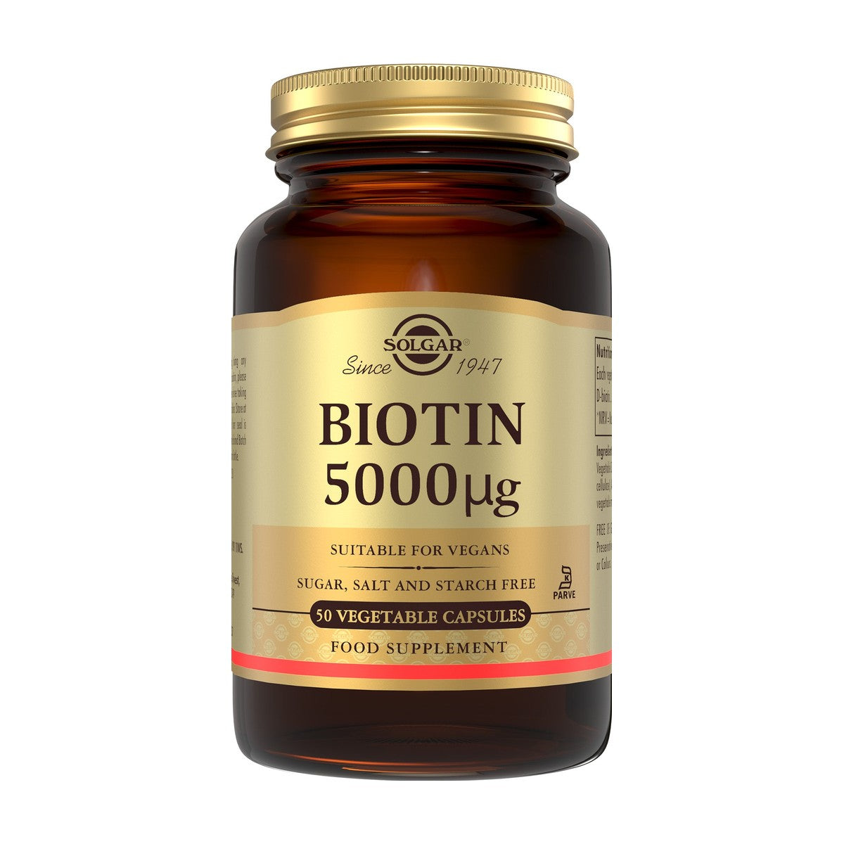 Solgar Biotin 5000ug (50 caps) pack