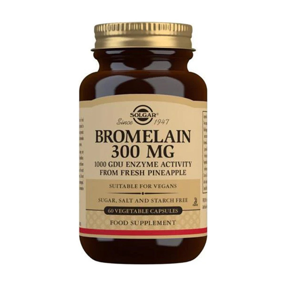 Solgar Bromelain 300 mg (60 caps) pack