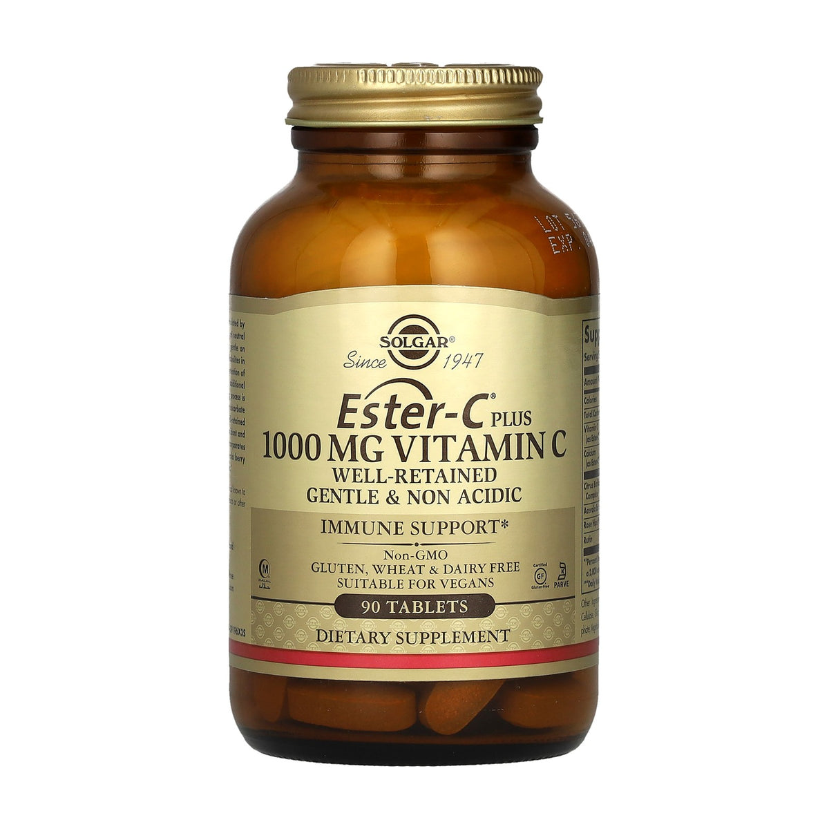 Solgar Ester-C Plus 1000 mg Vitamin C (90 tabs) pack