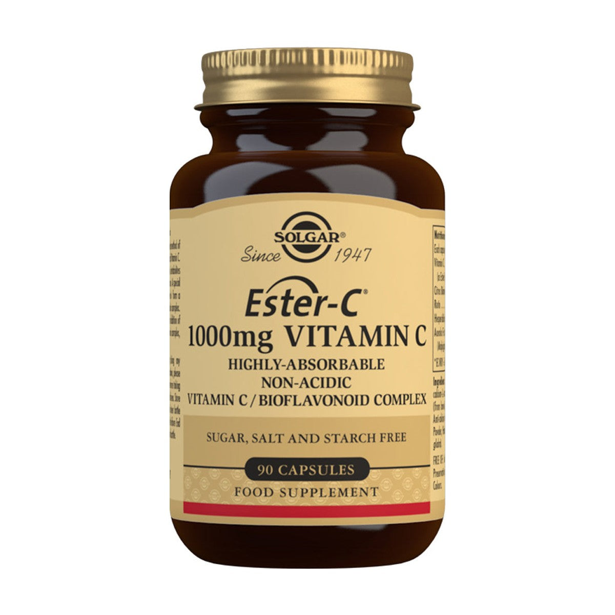 Solgar Ester-C Vitamin C 1000 mg (90 caps) pack