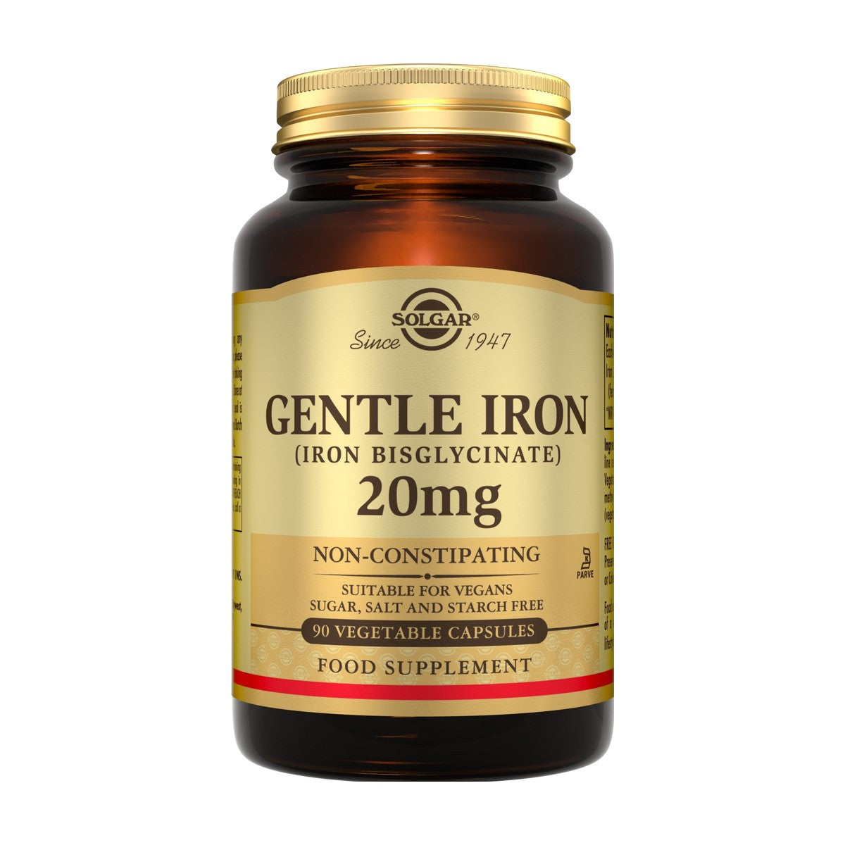 Solgar Gentle Iron 20mg (90 caps) pack