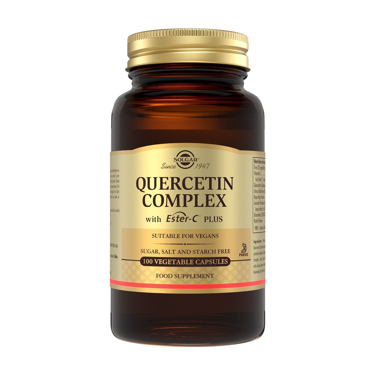 Solgar Quercetin Complex with Ester-C Plus (100 caps) pack