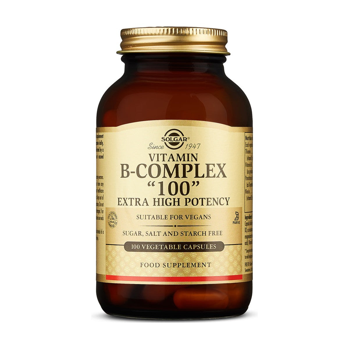 Solgar Vitamin B-Complex "100" (100 caps) pack