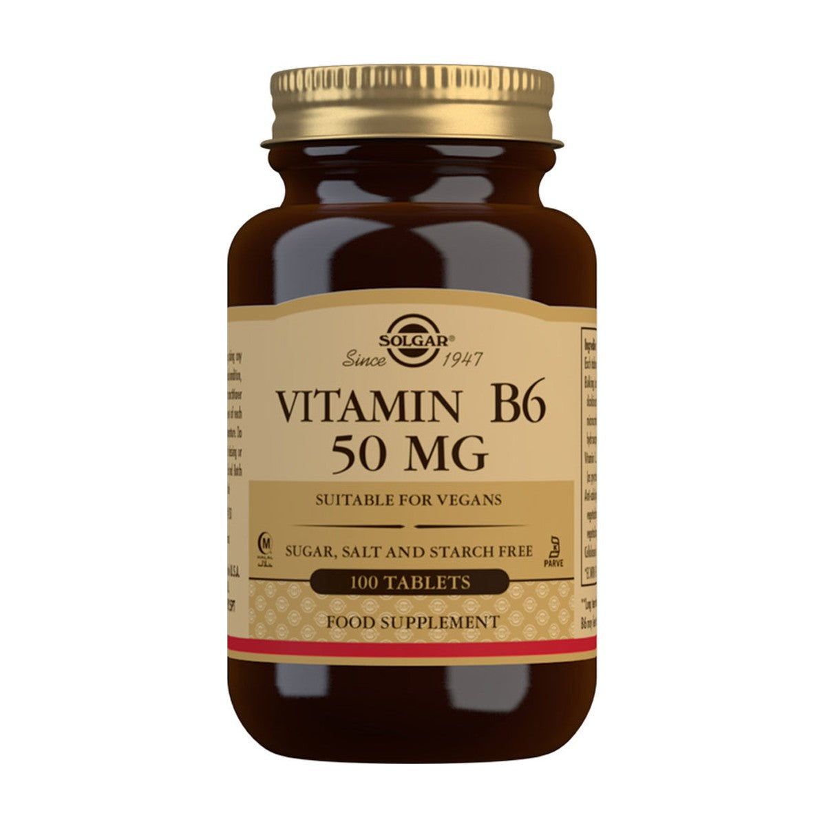 Solgar Vitamin B6 50 mg (100 tabs) pack
