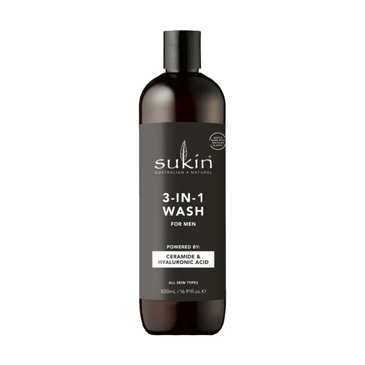 Sukin 3-in-1 Wash For Men (500ml) pack
