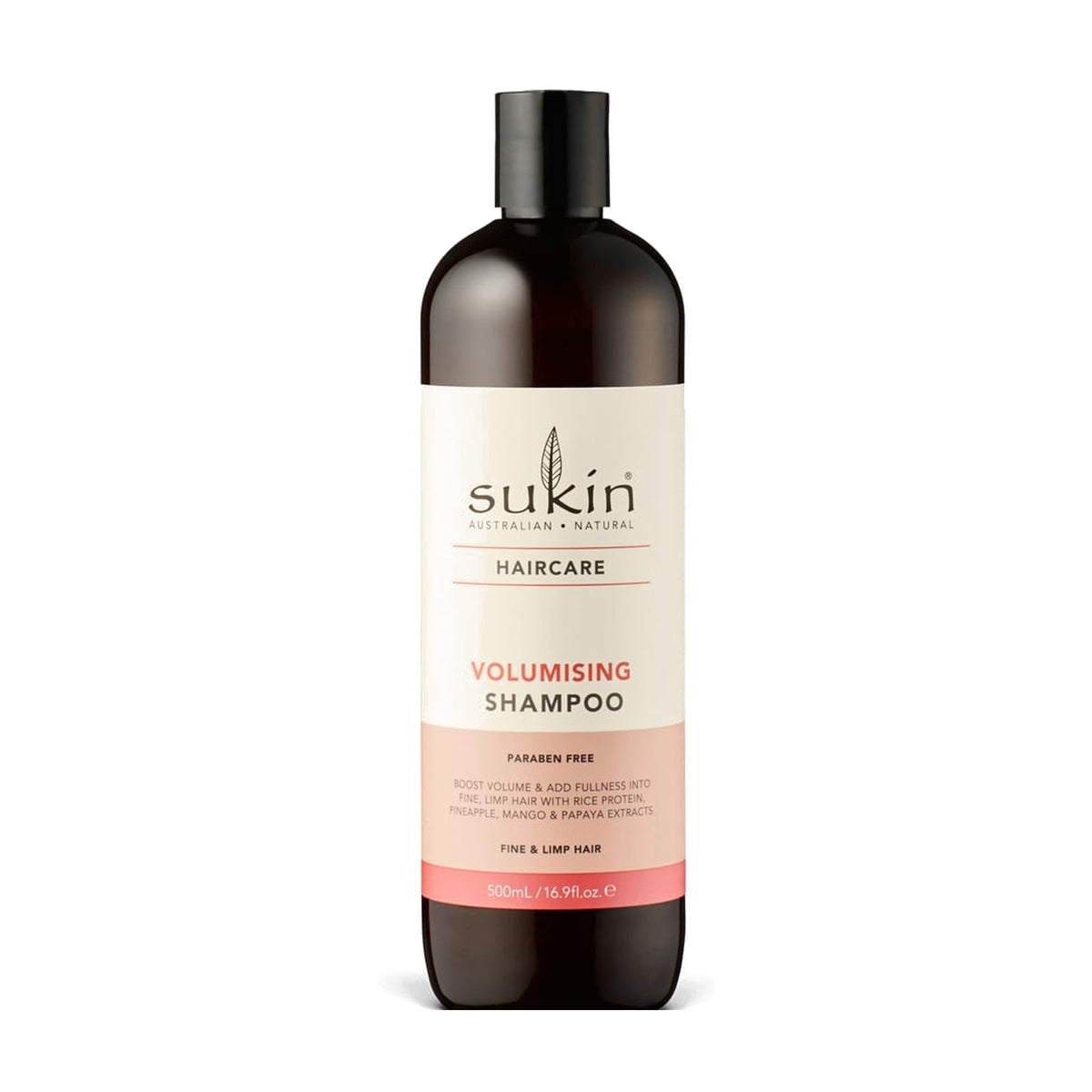 Sukin Haircare Volumising Shampoo (500ml) pack