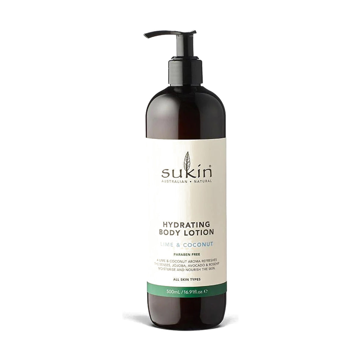 Sukin Hydrating Body Lotion - Lime & Coconut (500ml) pack