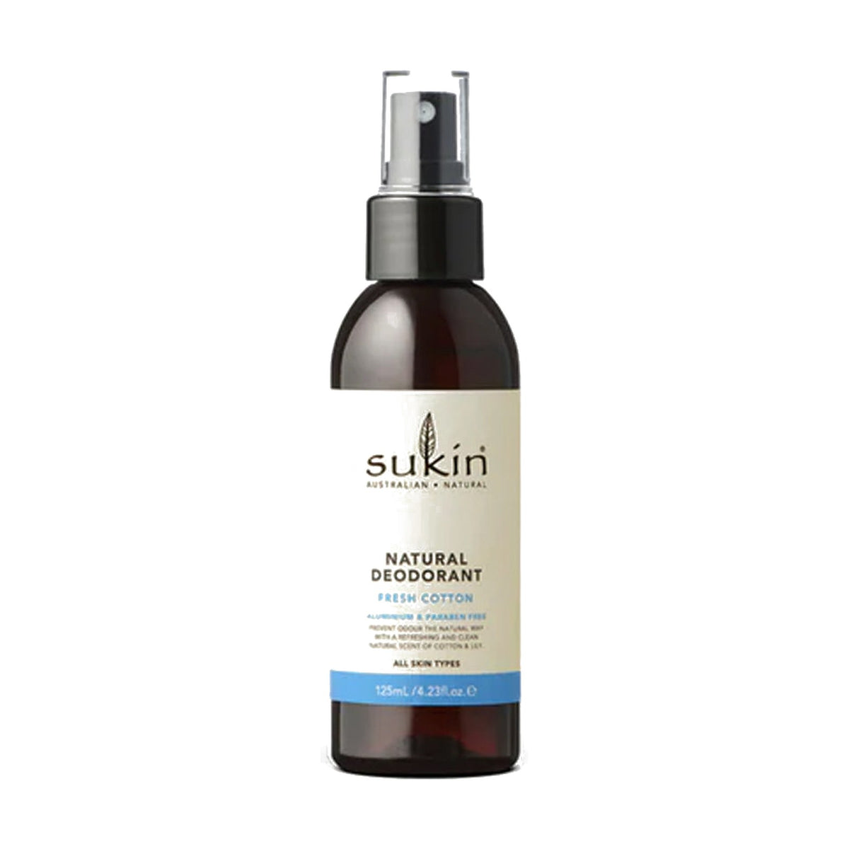 Sukin Natural Deodorant Fresh Cotton (125ml) pack