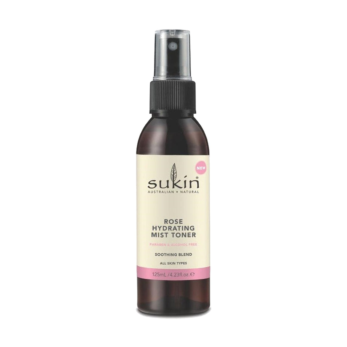 Sukin Rose Hydrating Mist Toner (125ml) pack