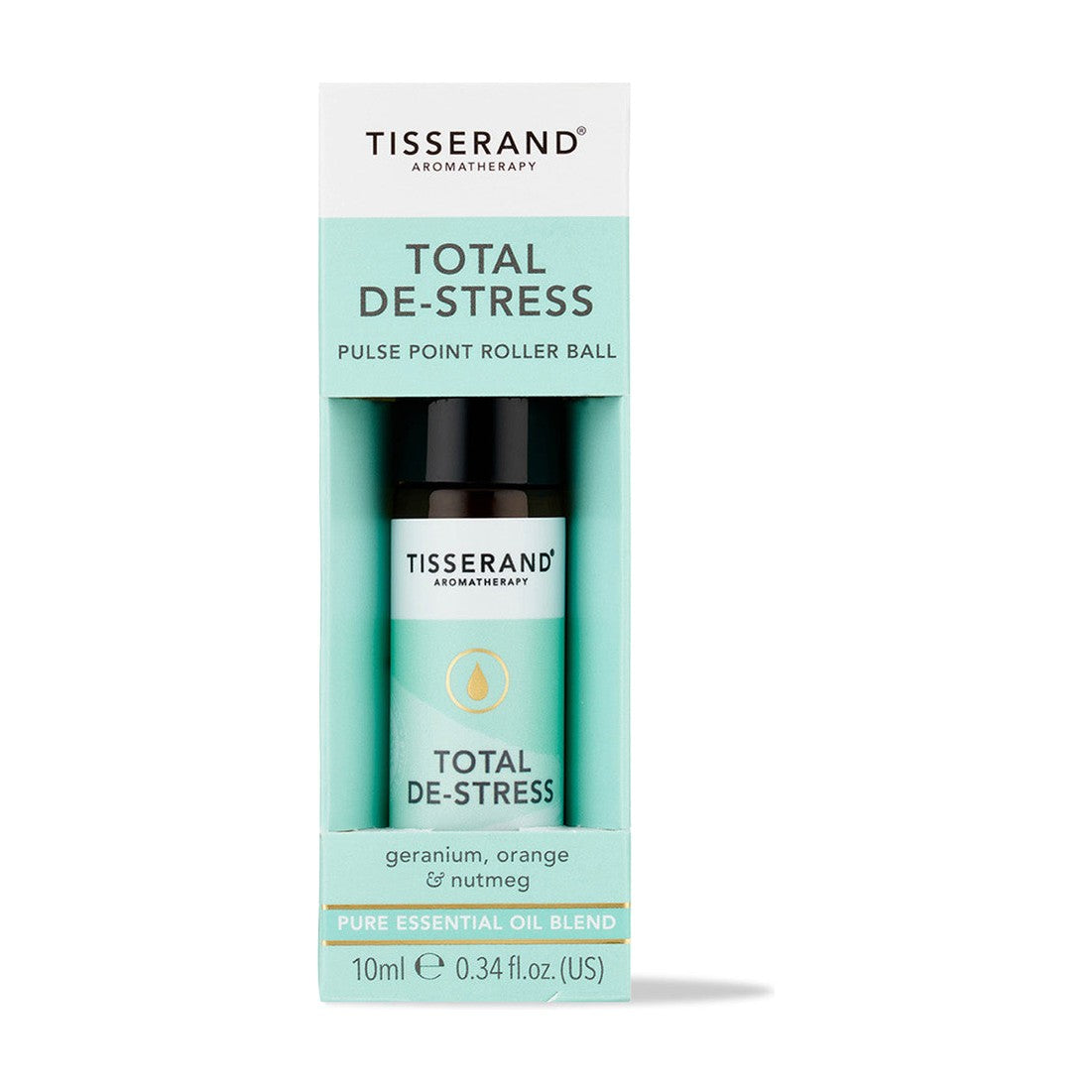Tisserand Aromatherapy Total De-Stress Pulse Point Roller Ball (10ml)
