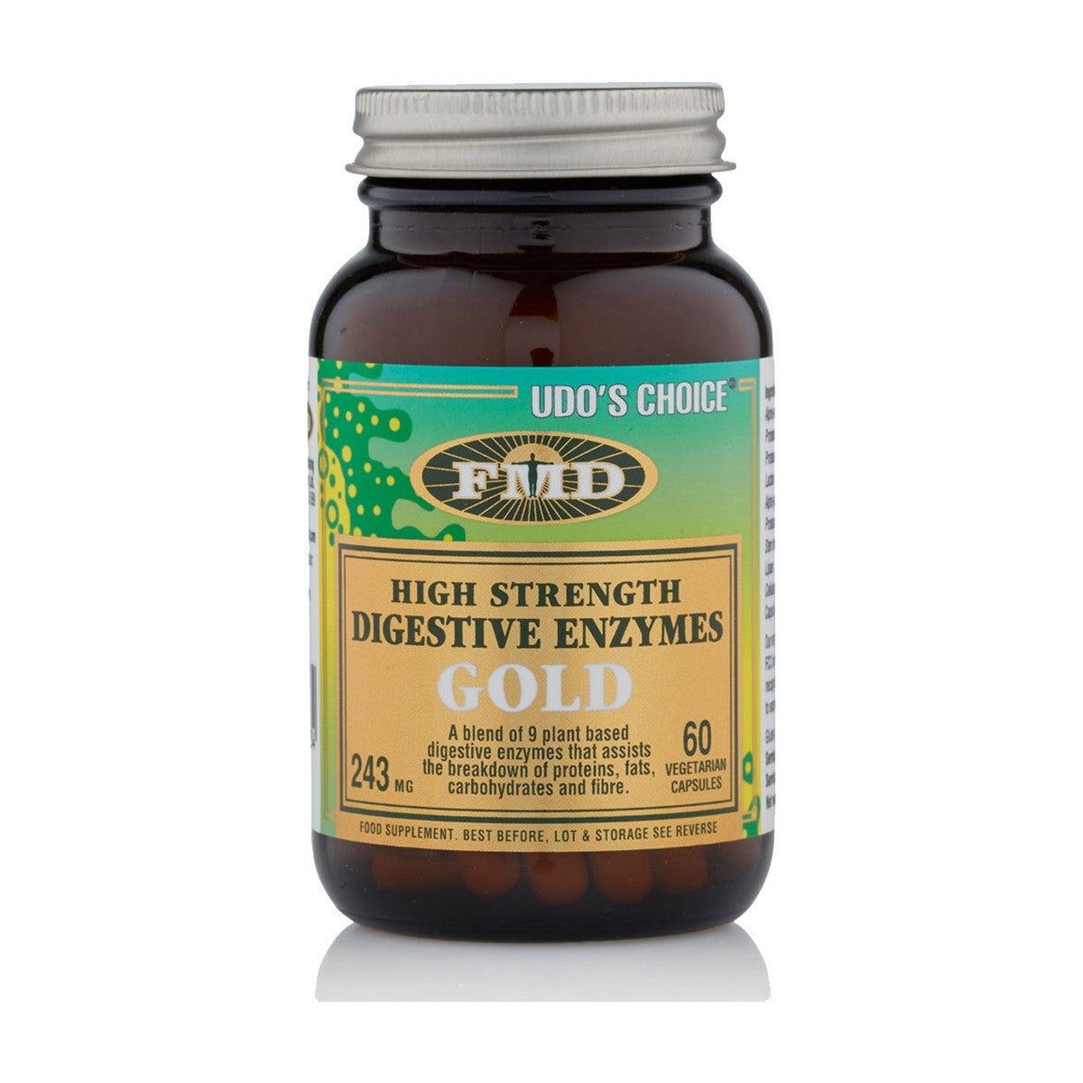 Udo's Choice High Strength Digestive Enzymes Gold (60 caps) pack