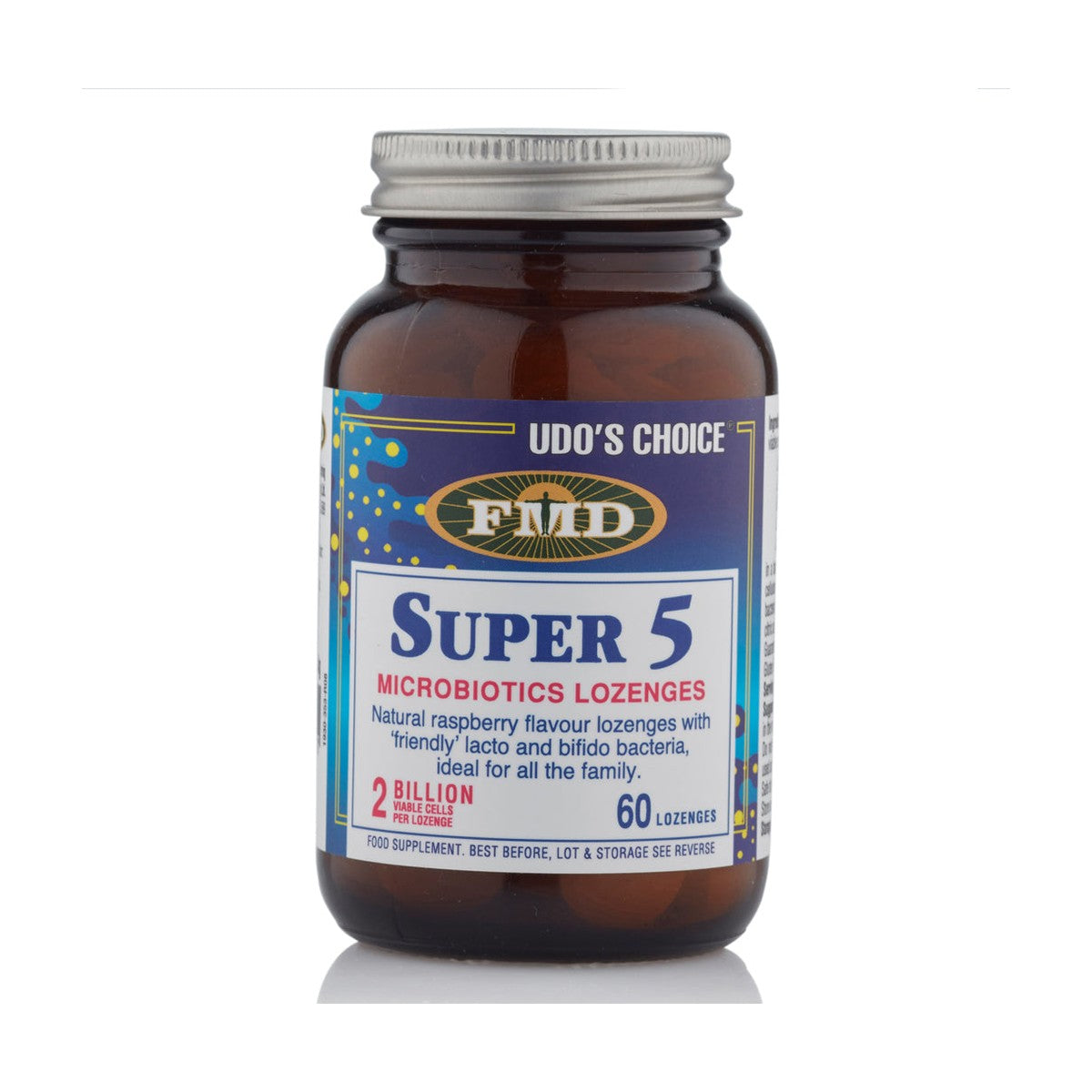 Udo's Choice Super 5 Lozenges (60 lozenges) pack