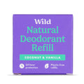 Wild — Natural Deodorant Coconut & Vanilla Deodorant Refill (1 refill)