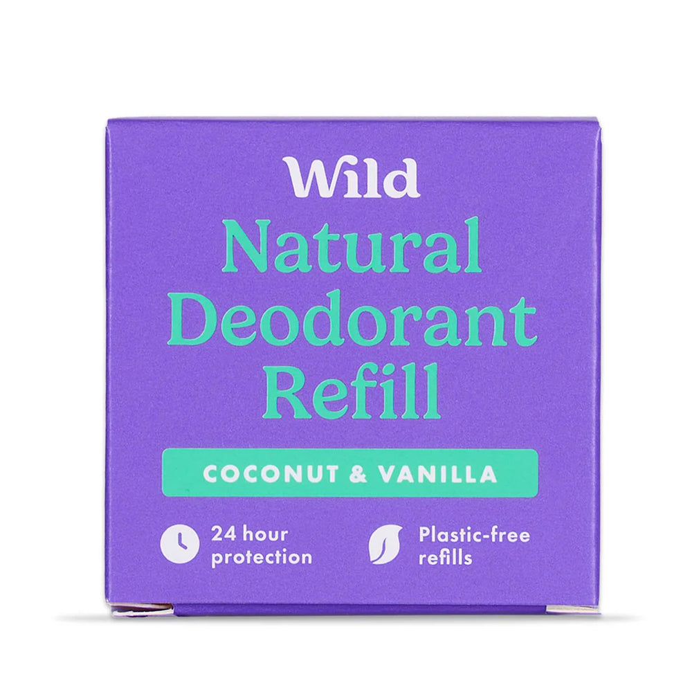 Wild — Natural Deodorant Coconut & Vanilla Deodorant Refill (1 refill)