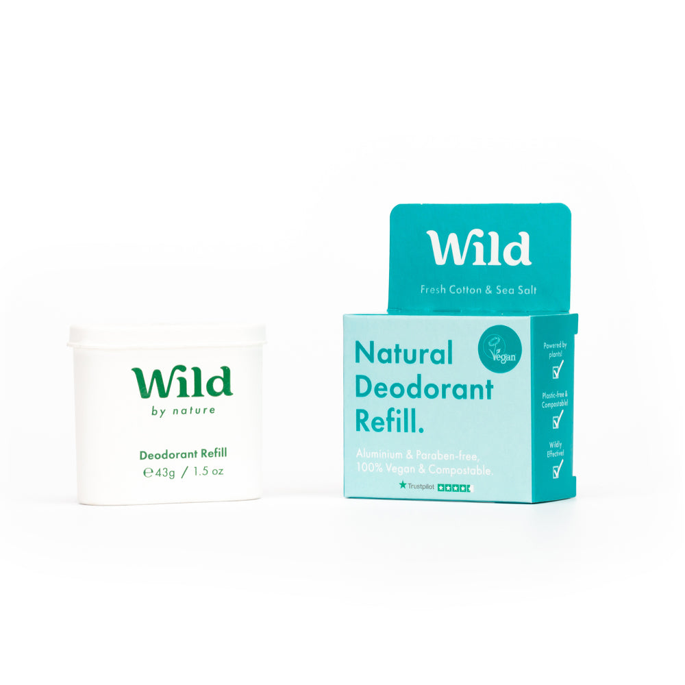 Wild — Natural Deodorant Fresh Cotton & Sea Salt Deodorant Refill (43g)