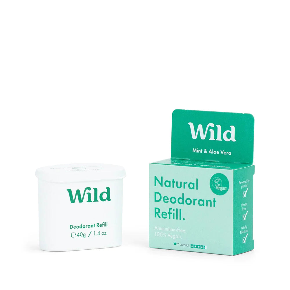 Wild — Natural Deodorant Men's Mint & Aloe Deodorant Refill (43g)