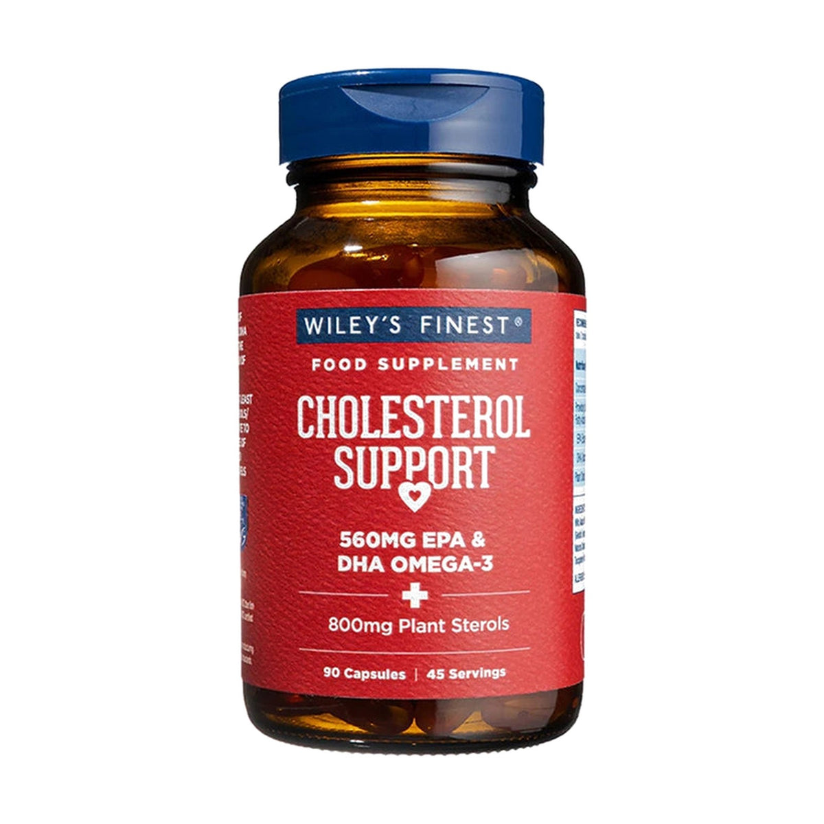 Wiley's Finest Wild Alaskan Fish Oil Cholesterol Support (90 capsules) pack