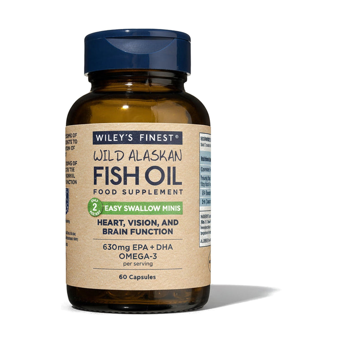 Wiley's Finest Wild Alaskan Fish Oil Easy Swallow Minis (60 capsules) pack