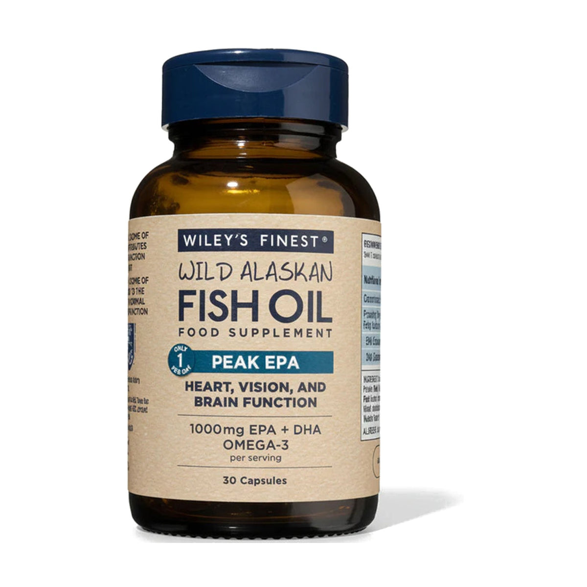 Wiley's Finest Wild Alaskan Fish Oil Peak EPA (30 softgels) pack